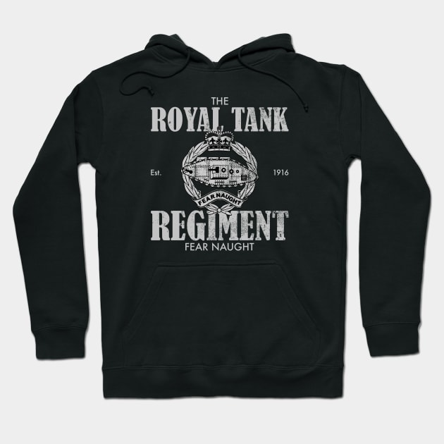 The Royal Tank Regiment (Distressed) Hoodie by TCP